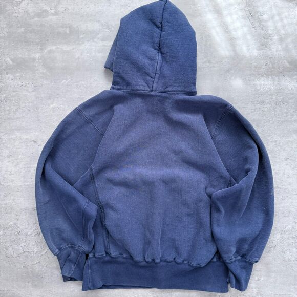 Vintage Champion Reverse Weave West Chester University Blue Hoodie - Picture 9 of 10